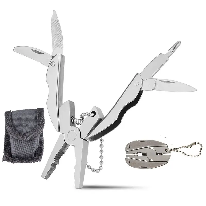 Портативный ручной инструмент для ключей плоскогубцы нож отвертка