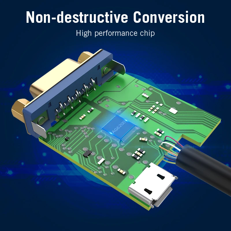 Адаптер конвертер Vention DVI 24 + 1 в VGA кабель преобразователь цифрового аналоговый