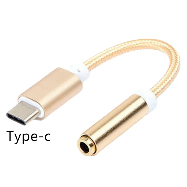 Przejsciowka тип-c 3,5 мм Aux адаптер для huawei P30 P20 mate 20 mate 30 pro Oneplus 7 pro Adaptateur Ecouteur Adaptador tipo c - Цвет: gold