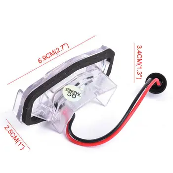 

Exterior License Plate Lights Car 2Pcs 18 LED 6000K For Acura TL TSX MDX Honda Civic Accord