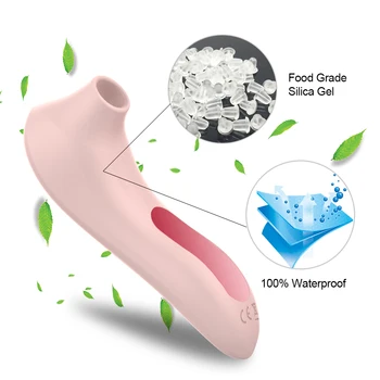 Sucking Vibrators for Women Clit Nipple Sucker Clitoris Stimulator Suction tongue Dildo Vibrator Sex Toys For Adults Couples 3