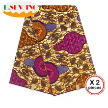 Африканская восковая ткань с принтом Анкара для шитья Анкара африканская ткань 12 ярдов нигерийская хлопковая ткань Гана для платья 81036