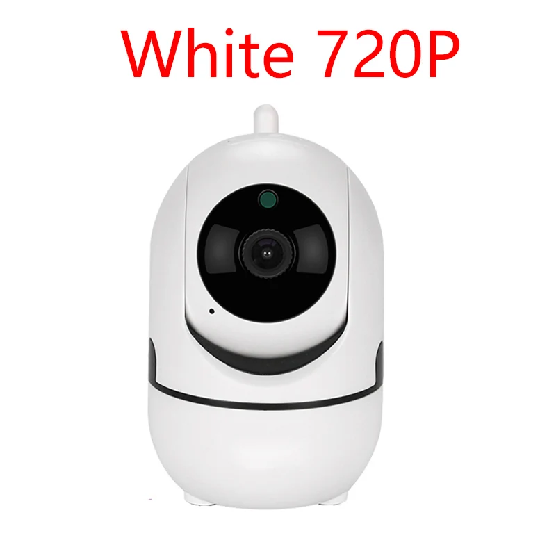 White 720P 720/1080P облако Беспроводной IP Wifi мини Камера интеллигентая(ый) автоматическое слежение за человека домашней безопасности для защиты детей и домашних животных видеонаблюдения сети - Цвет: White 720P