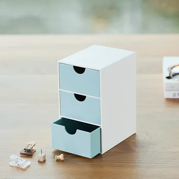 

Multi-function Drawer Storage Box Plastic Makeup Organizer Holder Desktop Stationery Sundries Organizer Container Case