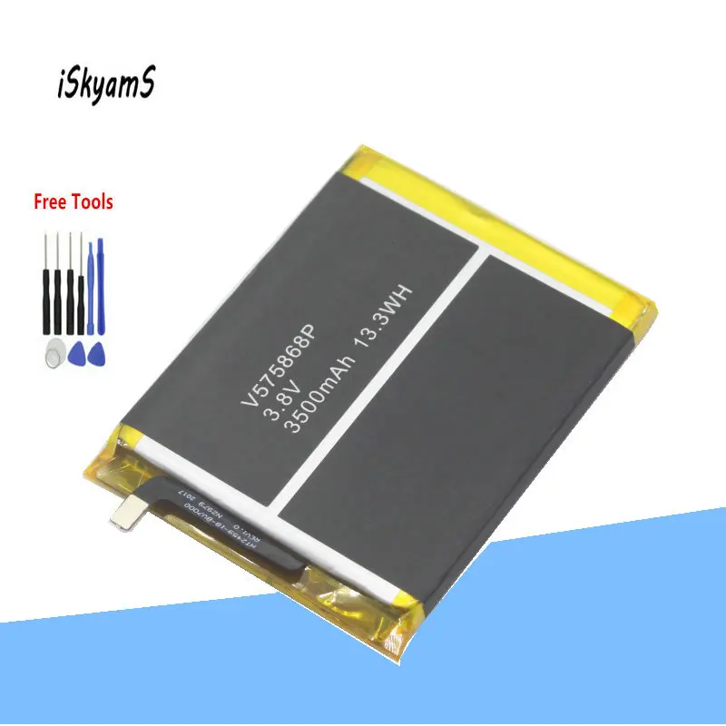 ISkyamS 1x3500 мА/ч V575868P BV7000 Батарея для Blackview Pro BV7000pro смарт мобильный телефон