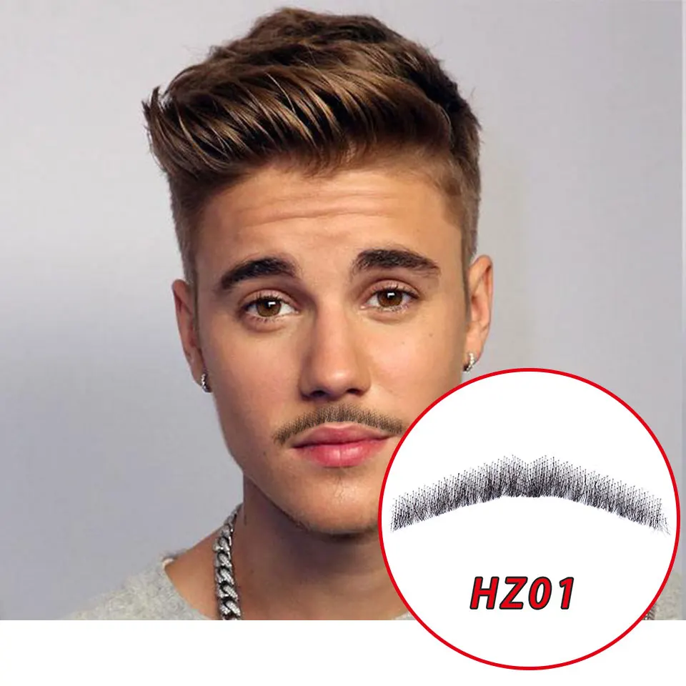 

LiangMo Nep Lace Beard Hand Made By Real Hair Fake Beard For Man Mustache Fancy Synthetic Lace Invisible Mustachio Barba falsa