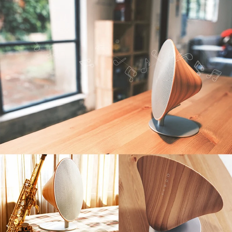 Remax Bluetooth 4,2 Hifi аудио Настольный стерео беспроводной Bluetooth динамик Nfc креативный Домашний Деревянный Bluetooth динамик контактный приклад