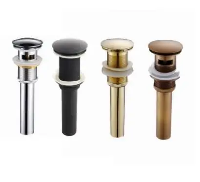 

Vidric Bathroom Basin Sink Pop Up Drain with Round with & without Overflow Vanity Sink Waste Drainer, Sink Launching device