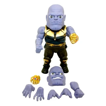 

Egg Attack Action EAA-059 Marvel Legends Avengers Thanos Q Version Action Figure Interchangeable Face Model Collection Kid Toys