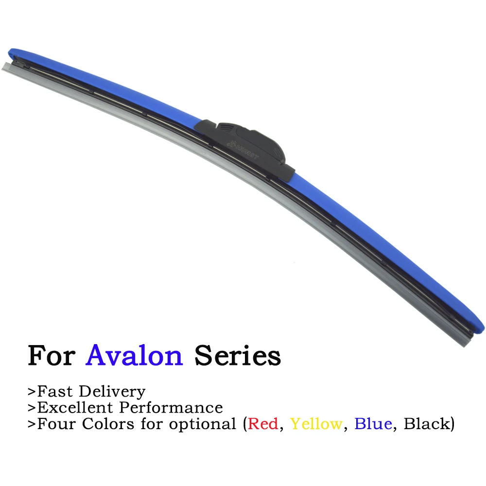 

2Pcs Colorful Frameless Wiper Blades For Toyota Avalon From 2000-2018 Windscreen Wipers With Natrual Rubber Four Colors Optional