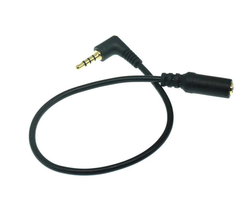 3.5mm TRS to TRRS Adapter Cable: 3-Pole TRS Female to 4-Pole TRRS Male for Microphone Accessories Description Image.This Product Can Be Found With The Tag Names Trrs trs 35mm microphone adapter, Trs adapter cable 35mm trrs, Trs female 25mm adapter male 35mm