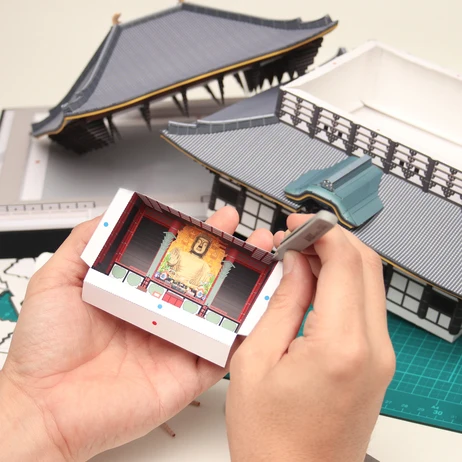 Япония Todai-ji бумага 3D DIY материал ручной работы креативный домашний декор реквизит#3333 ручная работа милые геометрические бумажные фигурки