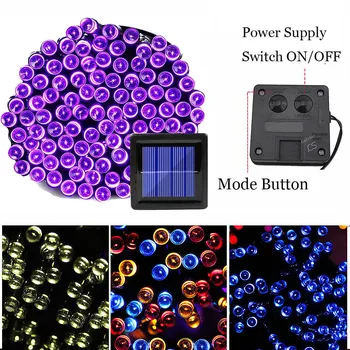 

7m/12m/22m Led String Lights Fairy Light Garland Lamp Waterproof Powered Sunlight Decoration Holiday Halloween Wedding Christmas