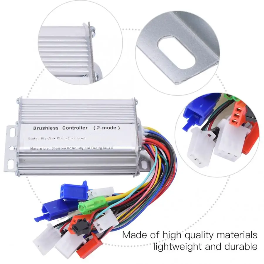 24 V/36 V/48 V 350W мотор контроллер 6 трубка двойной режим 12-20A Электрический велосипед бесщеточный контроллер для е-байка контроллер скутера