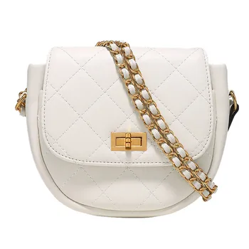 

MOOD xiao-xiangfeng single shoulder saddle 2019 latest version of cross-body leather bag exquisite mini bag chain bag