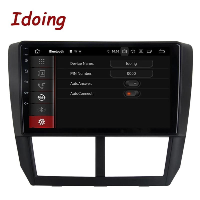 Top Idoing 9"Car Android9.0 Radio Multimedia Player For Subaru Forester 2008-2012 PX5 4G+64G 8 Core GPS Navigation 2.5D IPS TDA 7850 1