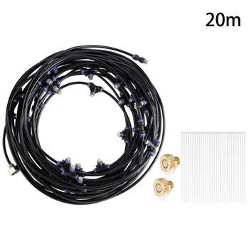 

1x 10/15/20M Gardening Outdoor Misting Cooling System Reptile Cooling Water Garden Patio Spray Sprinkler Kit Irrigation System