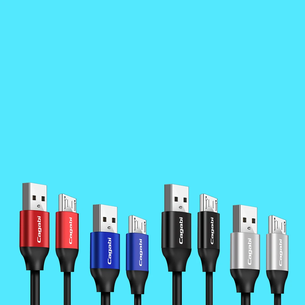 

Cagabi TPE 1M Durable Max 3 A Current Shorten Charging Time Micro USB Cable for Android Phones/Tablets