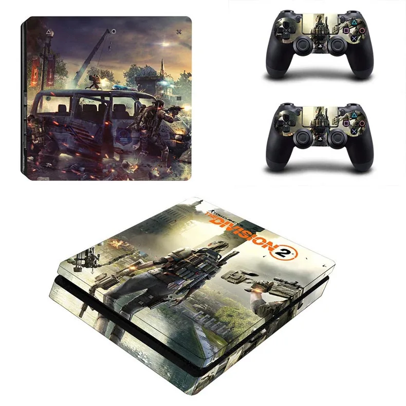 Тонкие наклейки PS4 PS 4 Skin Tom Clancy's The Division 2 Play station 4 Slim наклейки для playstation 4 Slim консоль и контроллер