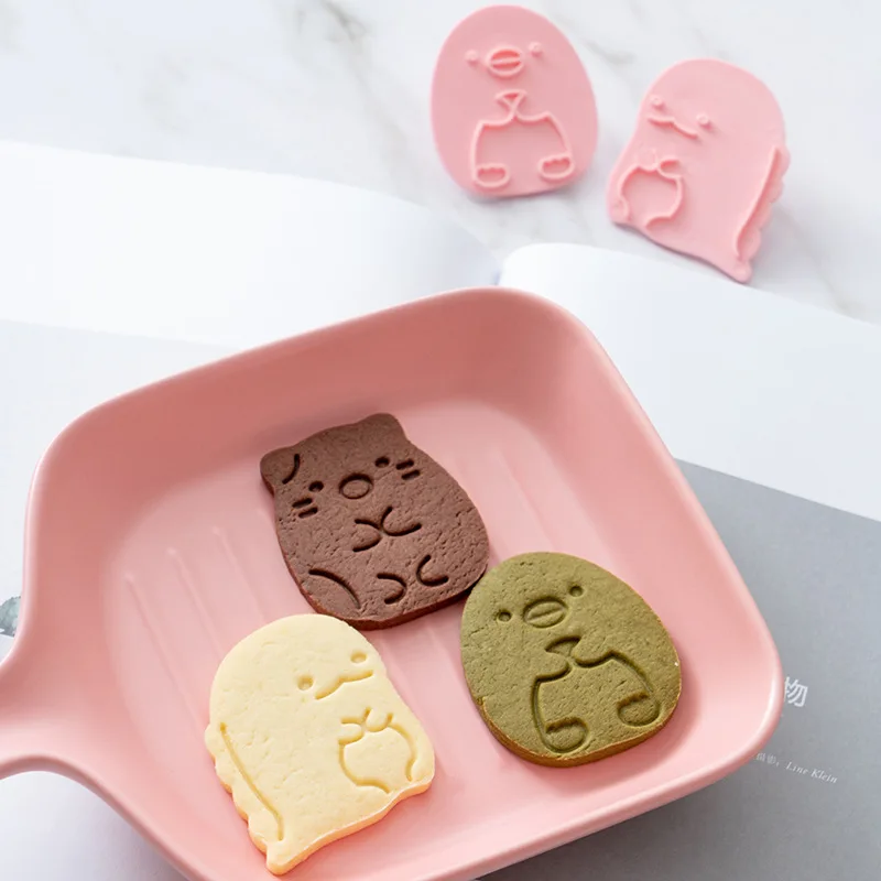 6Pcs/set Cookie Cutters Fondant Cutter Plastic Corner Bio Shape Cookie Mold DIY Fondant Pastry Decorating Baking Cooking Tools
