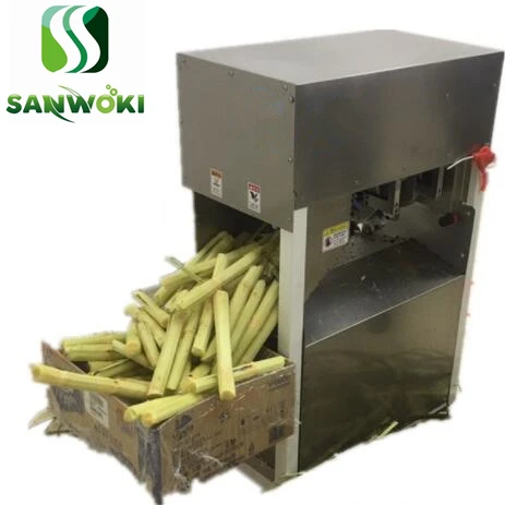 Большая емкость Коммерческая Автоматическая машинка для очистки стеблей сахарного тростника machinecane сегмент машина измельчитель тростника пилинг машина