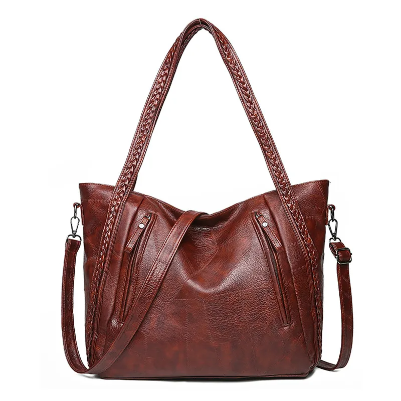 

LANZHIXIN Top-Handle Bags Women Fashion Luxury High Capacity Women Shoulder Messenger Bag Designer High Quality Leather Handbag