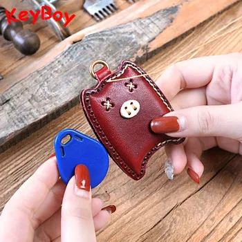 

Cow Leather Keychain Key Ring Cartoon Pig Fish Bear Cat Claw Doorlock Access Control RFID Tags Keyfobs ID Cards Holder Keyrings