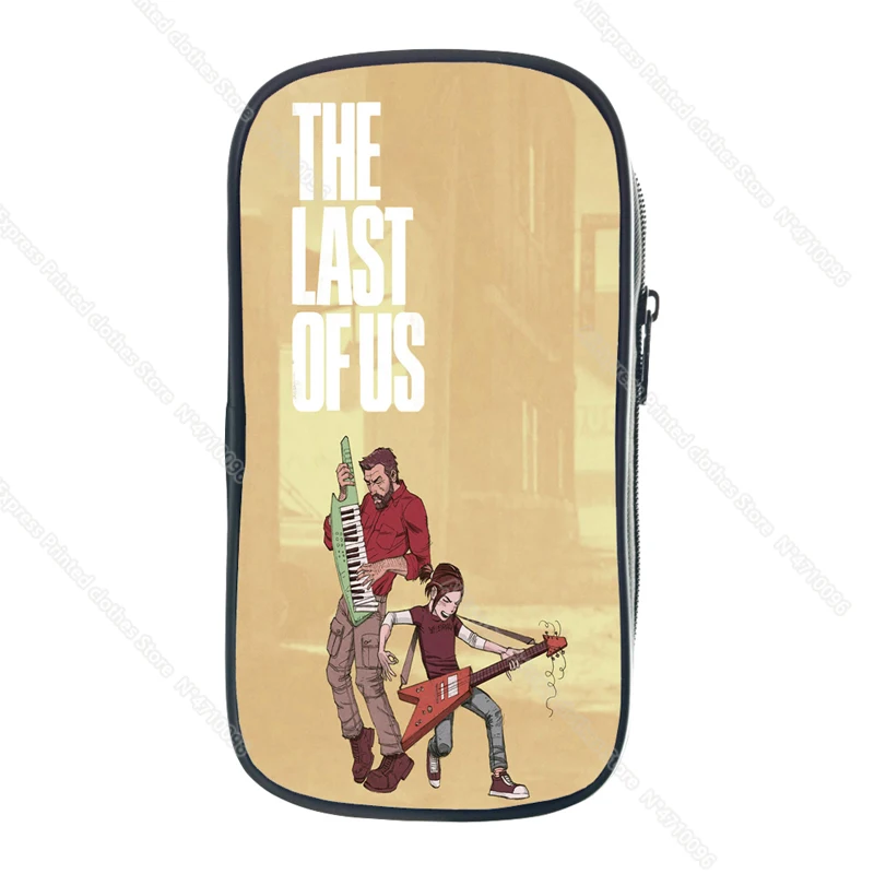 New Game The Last of Us 2 Pencil Case School Supplies for Kids Stationery 3D Print Storage Pouch Cosmetic Cases Makeup Box Bags