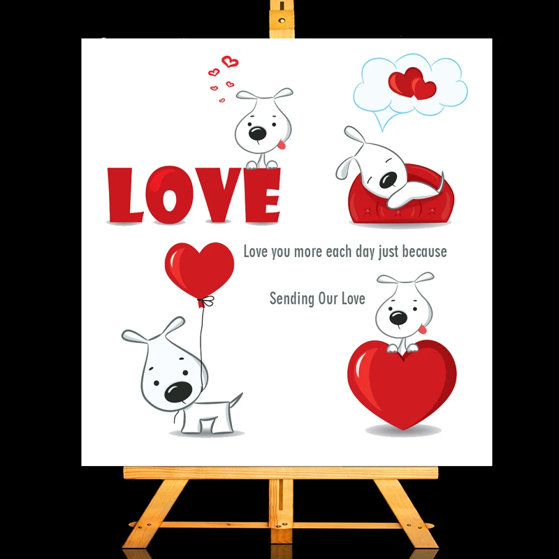 

ZhuoAng Cute dog Clear Stamps/Card Making Holiday decorations For scrapbooking Transparent stamps 13*13cm