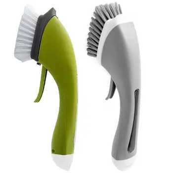 

Household Long Handle Automatic Add Detergent Water Spray Cleaning Brush