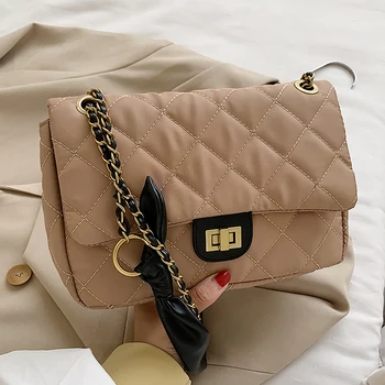 

Fashion Womem Small Nylon Shoulder Bag High Quality Ladies Chain Crossbody Bags for Women Casual Female Handbags Messenger Bags