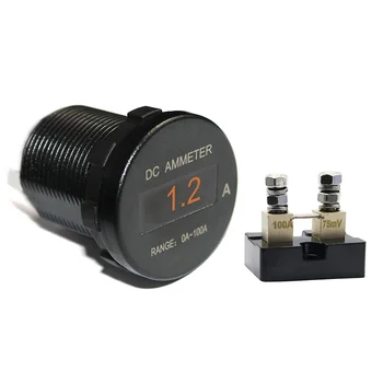 

Waterproof 0-100a Digital Mini OLED display Car ammeter DC 12-24v General modification of Marine RV