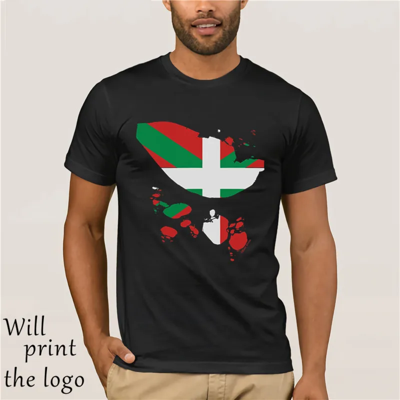 

Basque Country Mens T-Shirt Ripped Shirt effect Espana Bilbao Spain Gift Cool Casual pride t shirt men Unisex New Fashion