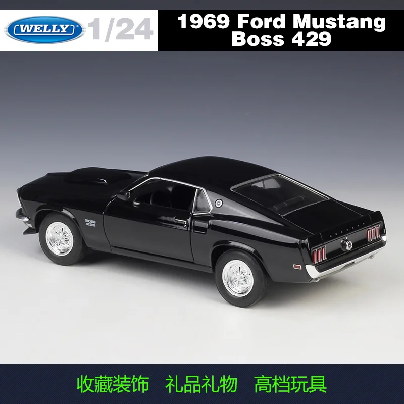 

Welly WELLY 1: 24 Ford Mustang 1969Ford Mustang Boss 429 Alloy Car Model