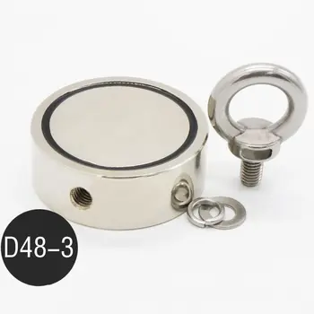 

Rare Earth Round Neodymium River Fishing Magnet Eyebolt Pull Strong Force Salvage Magnet new style