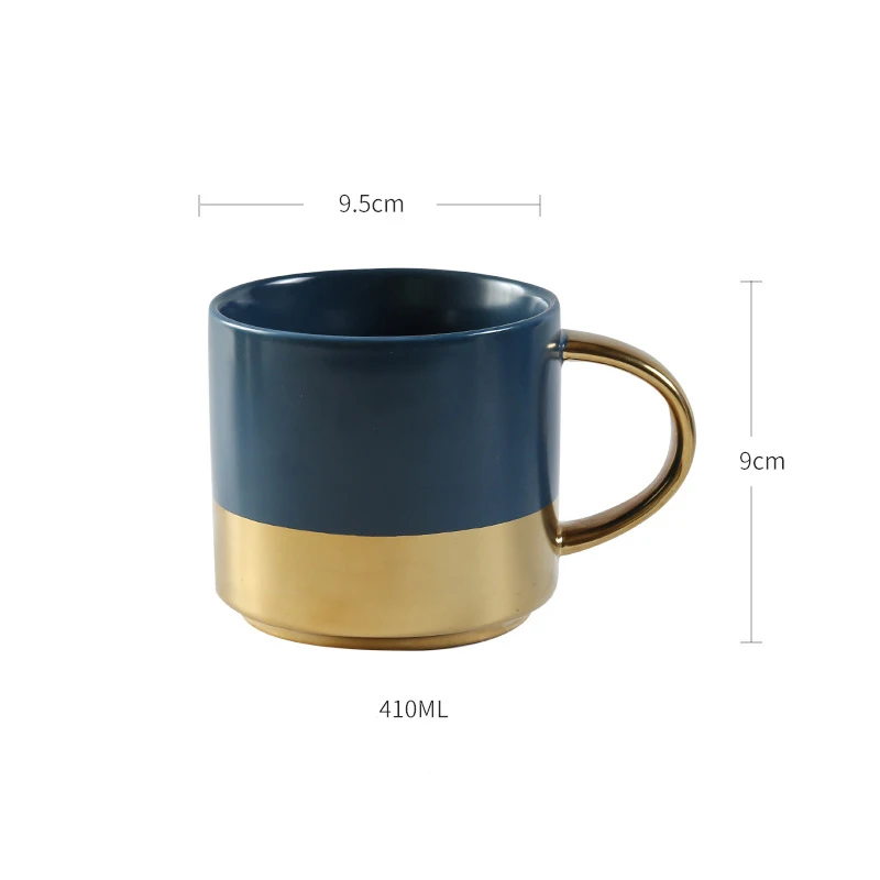 Waliicorners golden handle coffee mug Ceramic Coffee Tea Milk Drinkware Mugs Porcelain Mugs Personality Coffee Cup 14 11143221649_940634851