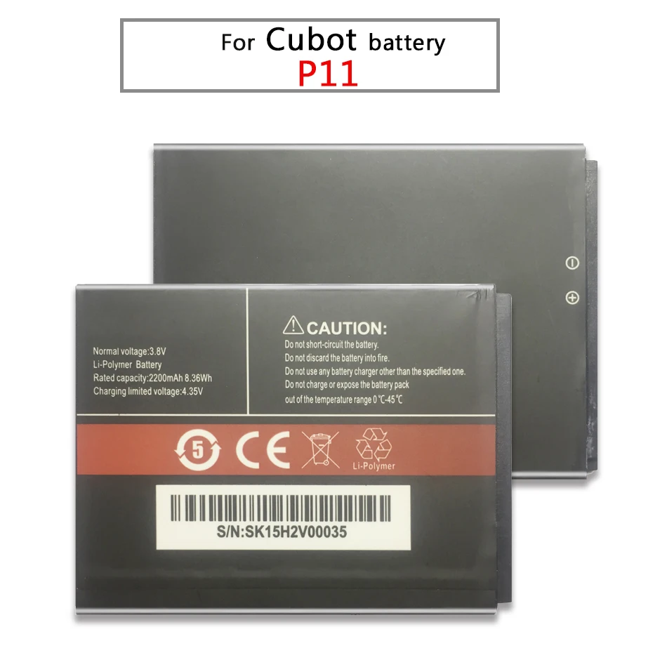 Для CUBOT P11 смартфон батареи для CUBOT P11 перезаряжаемый литий-полимерный аккумулятор 2200 мАч