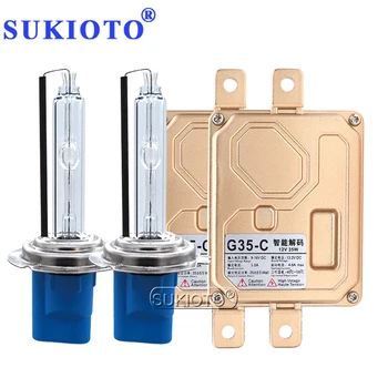 

2020 NEW SUKIOTO 35W 55W Fast Bright No Error Canbus HID Headlight Kit 5500K H1 H7 H11 9005 9006 9012 D2H Car hidLight Bulbs Kit