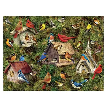 

1000 Piece Paper Jigsaw Puzzle for Adults Kids Games Toys Chalet Bluebird 634F