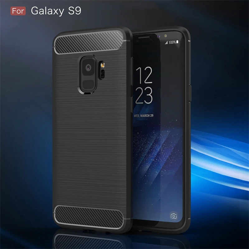 

For Samusng Galaxy A50 A60 A70 A30 A40 A20 A8s S6 S7 Edge S8 S9 S10 Plus S10e Note 8 9 M30 Case Carbon Fiber Shockproof TPU Case