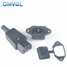 1 Комплект Штепсельная Вилка+ розетка переменного тока+ Водонепроницаемая Крышка коннектора электрическая розетка