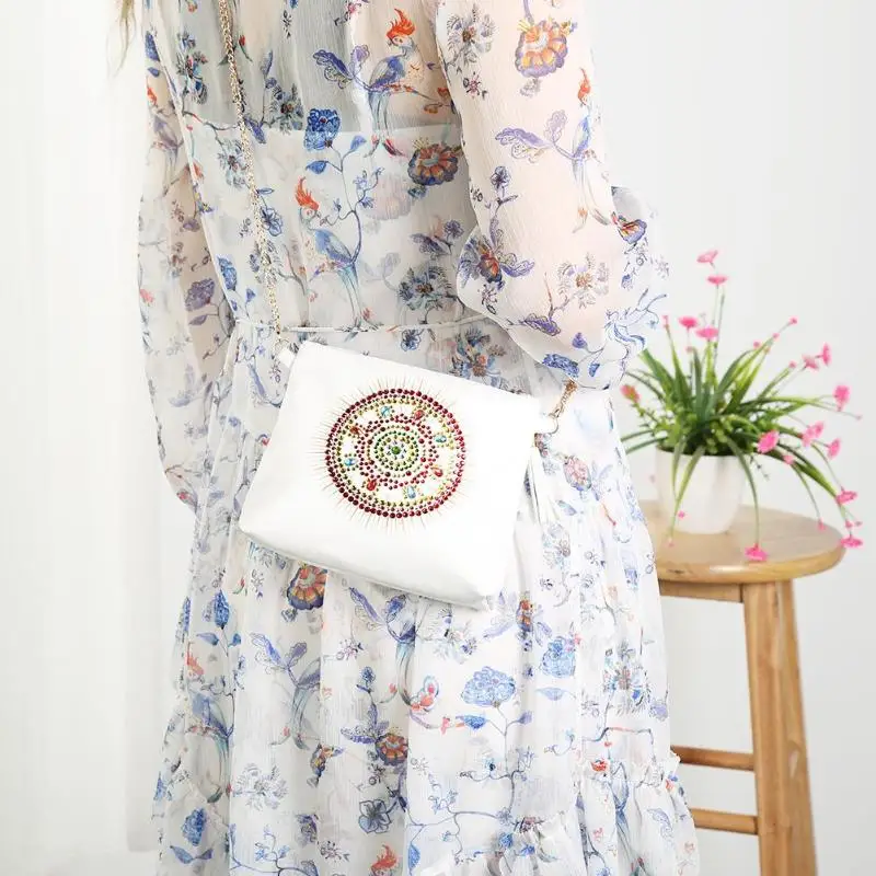 Сумочка сделай сам кошелек с ремешком на запястье для алмазной живописи особой