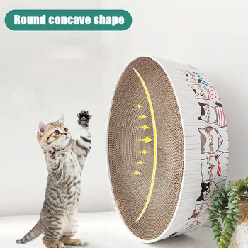 

Pet Scratching Post Lounge Sleeping Bed Cat Nail Scratcher Cardboard Durable Scratching Bowl