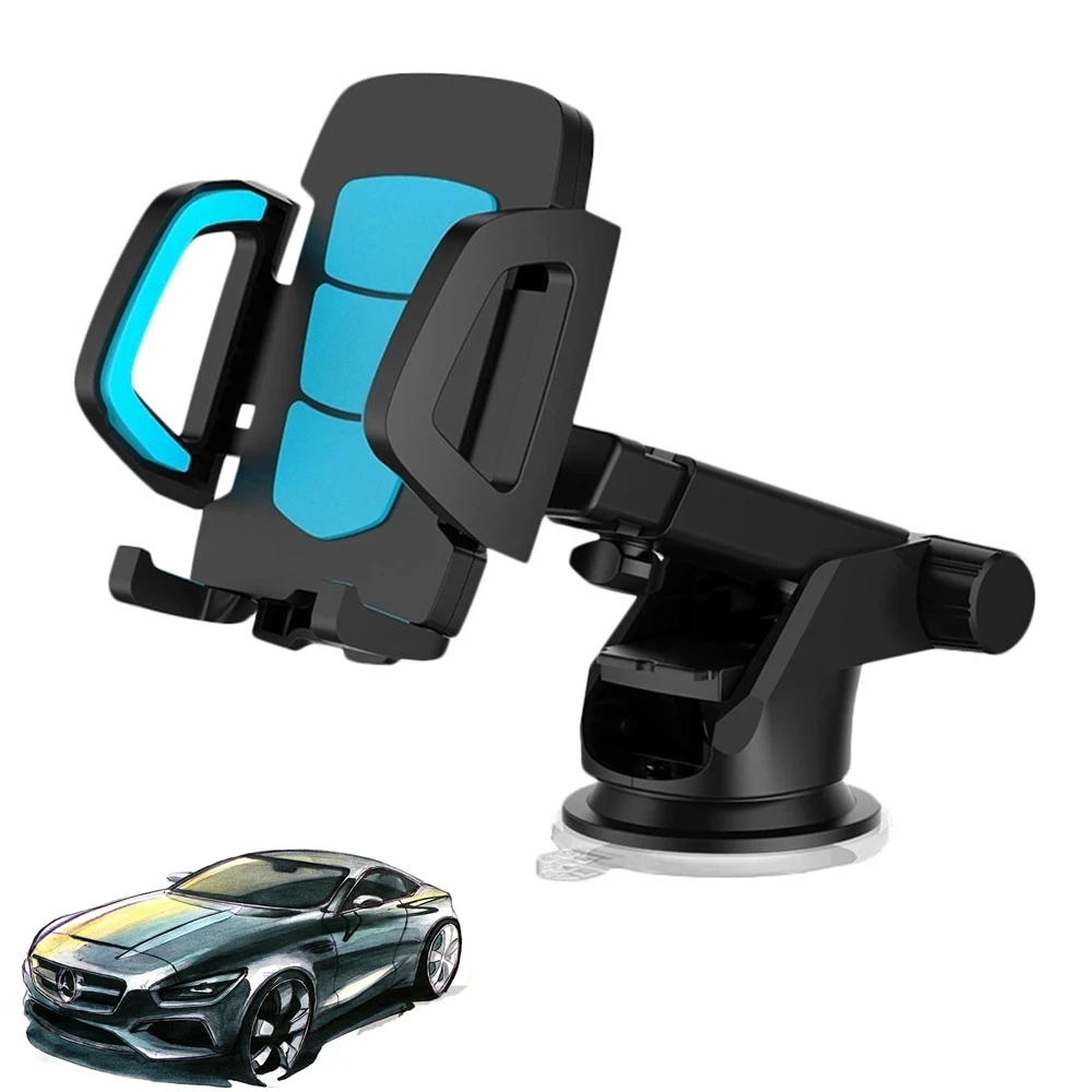 

For Huawei P9 P8 Lite G9 Mate 8 9 Honor 8 Universal 4- 6 inch Retractable Windshield Dashboard Car Phone Stand Holder GPS Mount