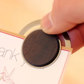 

Clamp Gift Office Durable Reading Elegant Holder School Students Wooden Round Bookmark Multifunctional Money Clip