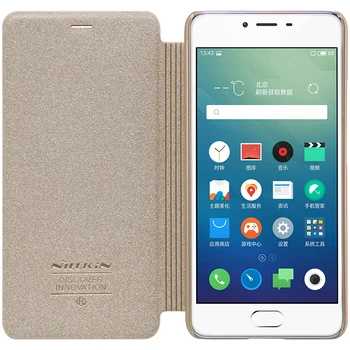 

NILLKIN for Meizu M3S Case Sparkle Shield Leather Cover Case For Meizu M3S for meilan 3s Mini Flip with Smart Sleep Case Cover