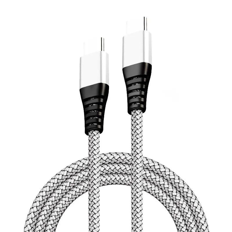 Серебристый 0,3 м USB 3,1 type C к USB C кабель для iPad Pro Xiaomi Mix 3 huawei mate 20 Pro Oneplus 6t 6 PD 60W быстрое зарядное устройство Синхронизация данных - Цвет: Серебристый