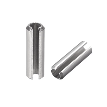 

uxcell M5 x 10mm 304 Stainless Steel Split Spring Roll Dowel Pins Plain Finish 50Pcs