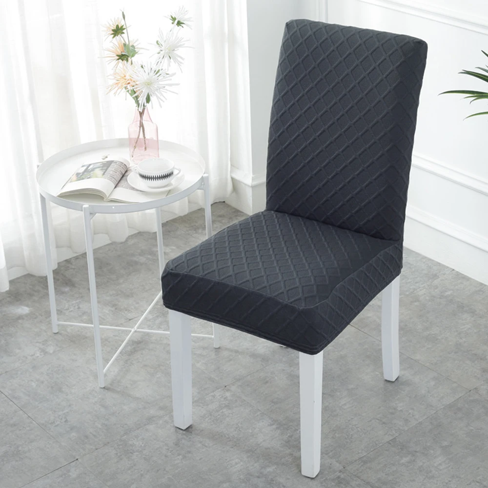 Spandex Stretch Elastic Slipcovers Solid Color Chair Cover For Dining Room Wedding Banquet Furniture Protector Home Decor