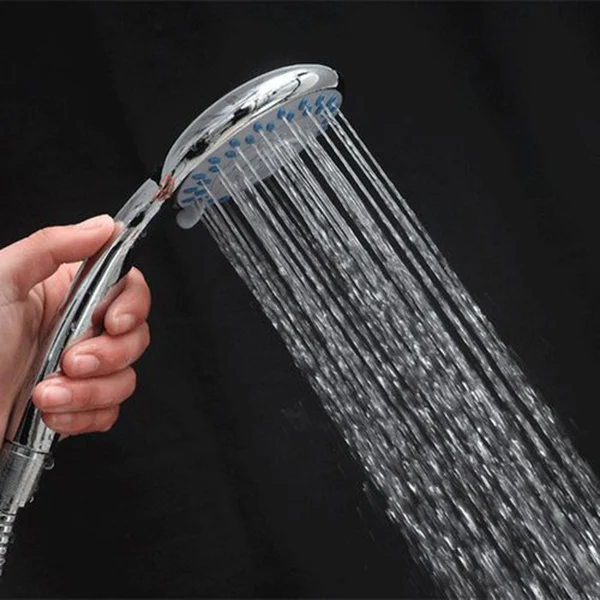 

5 modes ABS plastic Bathroom shower head big panel round Chrome rain head Water saver rain shower head HVR88